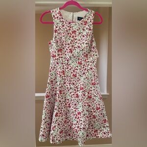 NWT RN Studio Women's Dress 4 Floral‎ Garden Short Pink White Sleeveless.